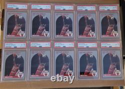 (10) 1990 Hoops #65 Michael Jordan PSA 8 Chicago Bulls Investment