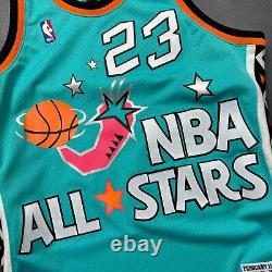 100% Authentic Michael Jordan Mitchell Ness 1996 All Star Game Jersey 44 L Mens