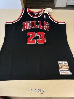 100% Authentic Michael Jordan Mitchell Ness 97 98 Bulls Jersey Size 52 2XL Mens