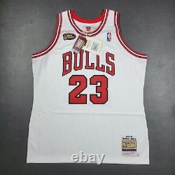 100% Authentic Michael Jordan Mitchell Ness 97 98 Finals Bulls Jersey Size 48 XL