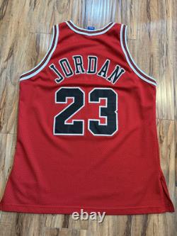 100% Authentic Michael Jordan Vintage Champion 96 97 Bulls Jersey Size 48 XL L