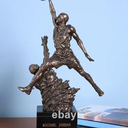 18.9 Inch Michael Jordan Dunk Cold Cast Copper Ornaments Desktop Decorations