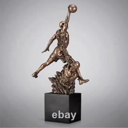 18.9 Inch Michael Jordan Dunk Cold Cast Copper Ornaments Desktop Decorations