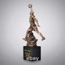 18.9 Inch Michael Jordan Dunk Cold Cast Copper Ornaments Desktop Decorations