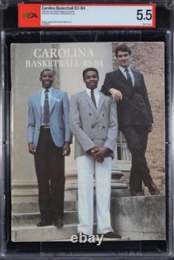 1983-84 Carolina Basketball Yearbook Michael Jordan PSA Graded Magazine Not CGC