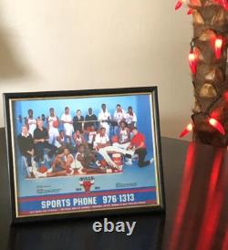 1984-85 Chicago Bulls With Rookie Michael Jordan Promotional Poster