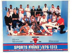 1984-85 Chicago Bulls With Rookie Michael Jordan Promotional Poster