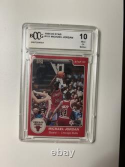 1984-85 Star #101 MICHAEL JORDAN RC XRC SHARP Eye Appeal BCCG 10! Bulls