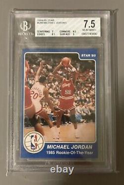 1984-85 Star #288 Michael Jordan rookie BGS 7.5 rc (rare withlow pop)