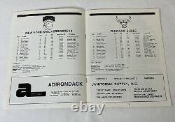 1984 Michael Jordan Chicago Bulls New York Knicks Program Pre-season Rookie