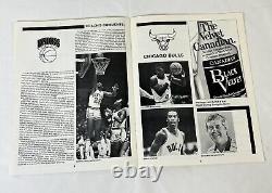 1984 Michael Jordan Chicago Bulls New York Knicks Program Pre-season Rookie