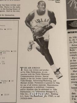 1985 Air Jordan Nike Employee Internal Newsletter & Signed magazine $2500 Firm