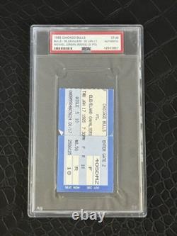 1985 Bulls vs Cavs Jordan ROOKIE Ticket MJ wears NIKE Air Chicago 1 Shoe POP 1