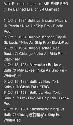 1985 Bulls vs Cavs Jordan ROOKIE Ticket MJ wears NIKE Air Chicago 1 Shoe POP 1
