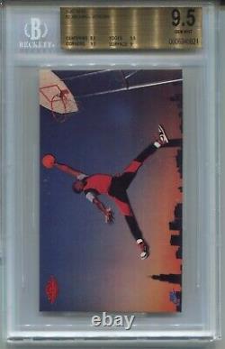 1985 Nike Basketball #2 Michael Jordan Rookie Card XRC Graded BGS 9.5 GEM MINT