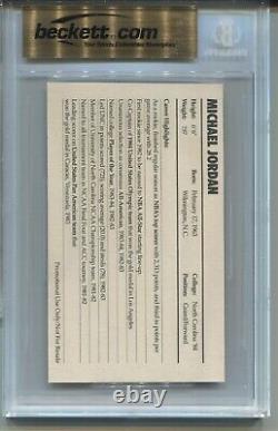 1985 Nike Basketball #2 Michael Jordan Rookie Card XRC Graded BGS 9.5 GEM MINT