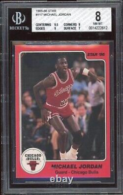 1985 Star Michael Jordan Card #117 Certified BGS 8 Rare Card