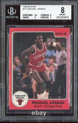 1985 Star Michael Jordan Card #117 Certified BGS 8 Rare Card