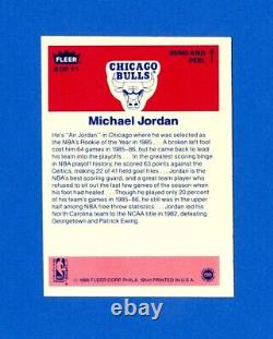 1986/1987 Fleer Basketball#8 Michael Jordan'86 Sticker Set Card VG/EX Condition