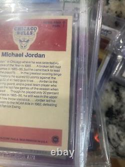 1986-1987 Fleer Stickers Michael Jordan BGS Altered Authentic