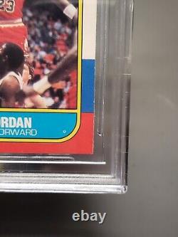 1986-87 FLEER MICHAEL JORDAN ROOKIE CARD RC #57 BGS 8 with (2) 8.5 LOOKS MINT 9