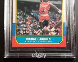 1986-87 FLEER MICHAEL JORDAN ROOKIE CARD RC #57 BGS 8 with (2) 8.5 + MINT 9