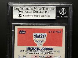 1986-87 FLEER MICHAEL JORDAN ROOKIE CARD RC #57 BGS 9 with GEM MINT 9.5