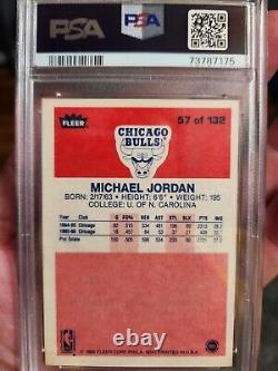 1986-87 Fleer #57 Michael Jordan (RC) Chicago BULLS, Rare, Psa 4