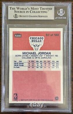 1986-87 Fleer Basketball #57 Michael Jordan RC Rookie BGS 8.5 NM-MT+