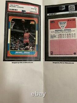 1986-87 Fleer MICHAEL JORDAN HOF RC Rookie PSA 10 GEM MINT #57 Basketball Bulls