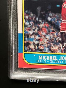 1986-87 Fleer Michael Jordan Rookie Card Rc #57 Bulls Near Mint Psa 7