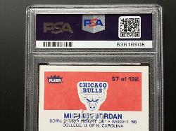 1986-87 Fleer Michael Jordan Rookie Card Rc #57 Bulls Near Mint Psa 7