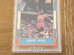 1986-87 Fleer Michael Jordan Rookie Card Rc #57 Bulls Nm Mint Psa 8 New