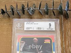 1986-87 Fleer Michael Jordan Rookie Card Rc #57 Chicago Bulls Mint Bgs 9