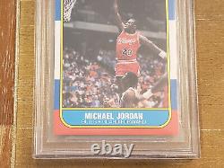 1986-87 Fleer Michael Jordan Rookie Card Rc #57 Chicago Bulls Mint Bgs 9