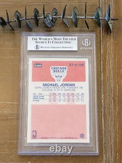 1986-87 Fleer Michael Jordan Rookie Card Rc #57 Chicago Bulls Mint Bgs 9