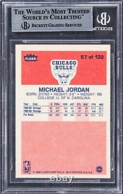 1986-87 Fleer Michael Jordan Rookie Card Rc Bgs 8.5