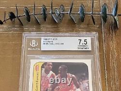 1986-87 Fleer Michael Jordan Sticker Rookie Card Rc #8 Near Mint + Bgs 7.5