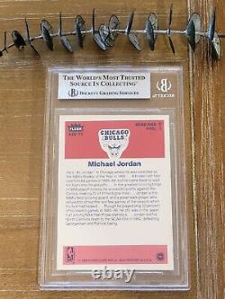 1986-87 Fleer Michael Jordan Sticker Rookie Card Rc #8 Near Mint + Bgs 7.5