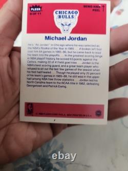 1986-87 Fleer Stickers Michael Jordan #8 (RC)