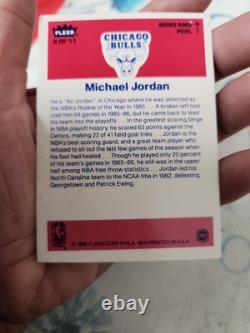 1986-87 Fleer Stickers Michael Jordan #8 (RC)