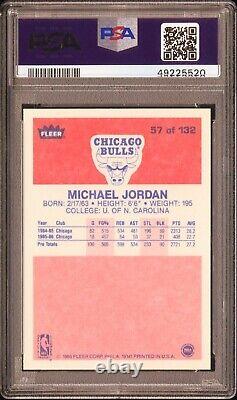 1986-87 fleer Michael Jordan rookie #57 psa 10 Gem Mt