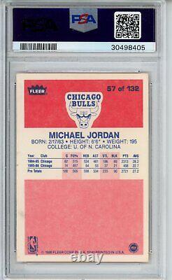 1986 Fleer #57 Michael Jordan Rookie Card PSA 6 Ex-Mint Centered