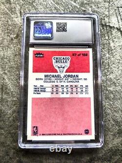 1986 Fleer #57 Michael Jordan Rookie RC CSG 8.5 Centered Beautifully. 9 Cross