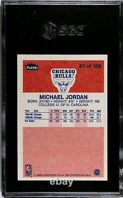 1986 Fleer #57 Michael Jordan SGC 6 SHARP