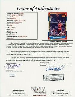 1986 Fleer #57 Michael Jordan Signed Autographed RC JSA Letter of Authenticity