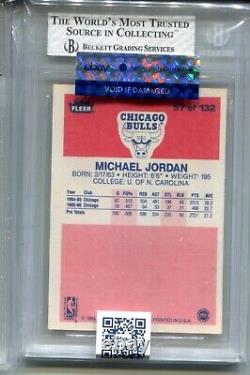 1986 Fleer Basketball #57 Michael Jordan Rookie Card Graded BGS 8 w 9s NM MINT
