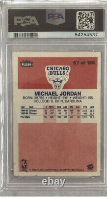 1986 Fleer Michael Jordan #57 PSA 3 VG Rookie Card