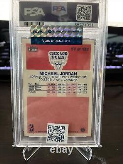 1986 Fleer Michael Jordan #57 Rookie Card Psa 8