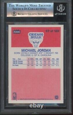 1986 Fleer Michael Jordan #57 Rookie Card RC BGS 8.5 with 2x 9 Subs Mint Centering